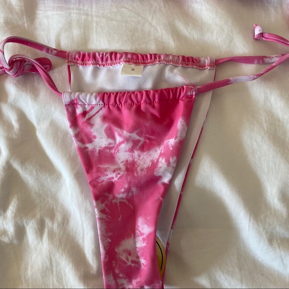 NWT Pink Tie Dye Bikini - Picture 4 of 6